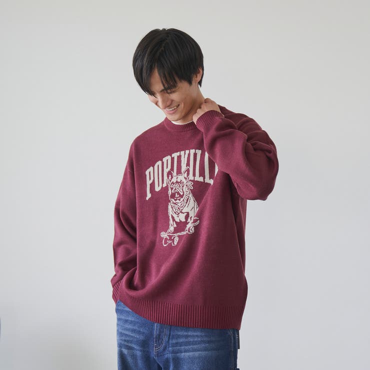 ドッグジャガードニットプルオーバー | coen【men】 | 詳細画像14 