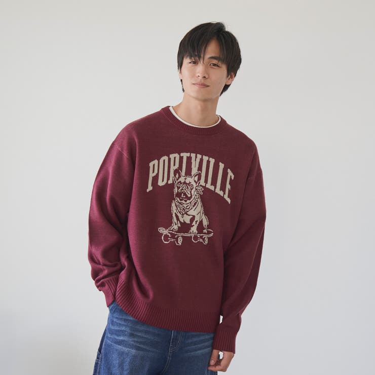 ドッグジャガードニットプルオーバー | coen【men】 | 詳細画像16 