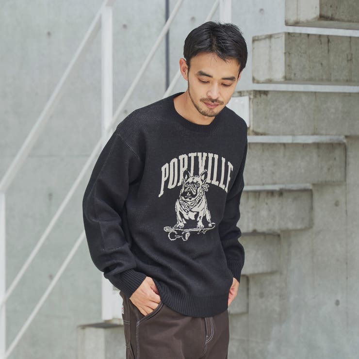 ドッグジャガードニットプルオーバー | coen【men】 | 詳細画像4 