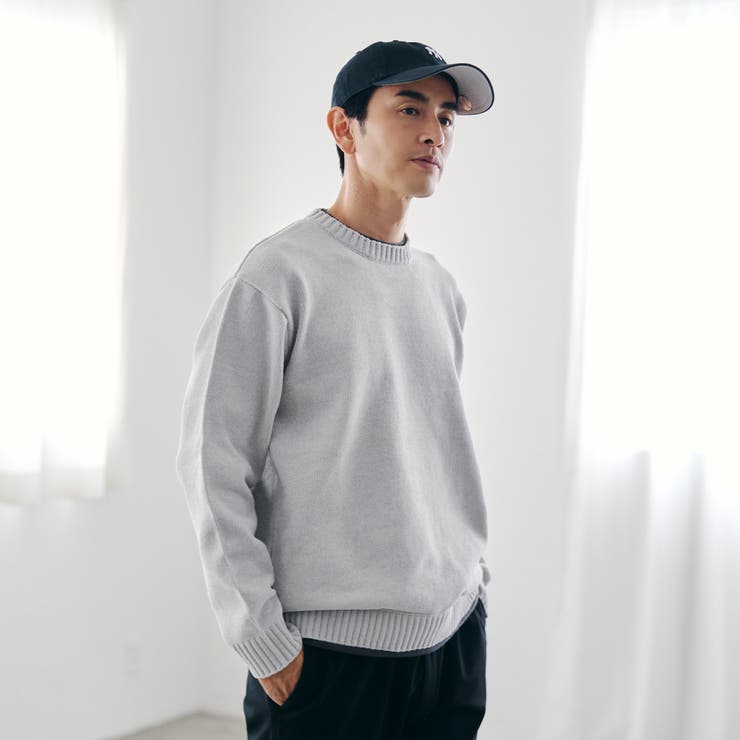 フェイクレイヤードモールニット | coen【men】 | 詳細画像4 