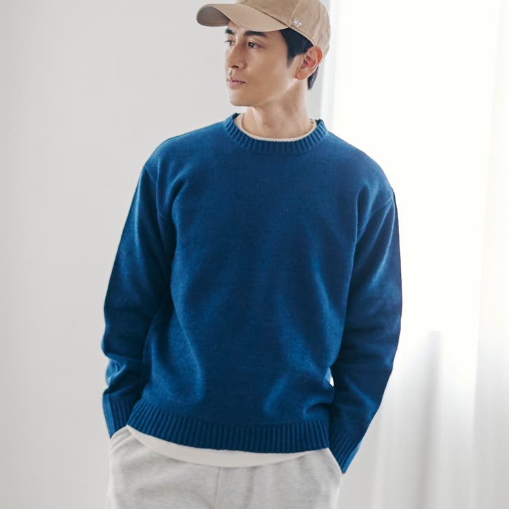 COBALT | フェイクレイヤードモールニット | coen【men】