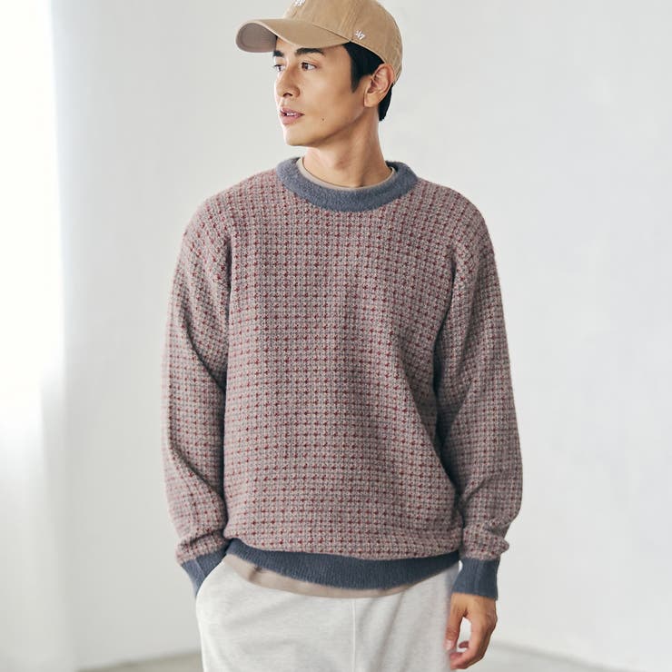 DK.GRAY | ショートフェザーニットプルオーバー | coen【men】