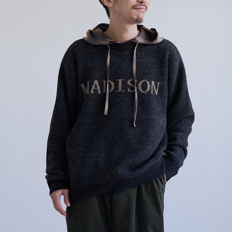 ショートフェザーニットロゴプルオーバー | coen【men】 | 詳細画像10 