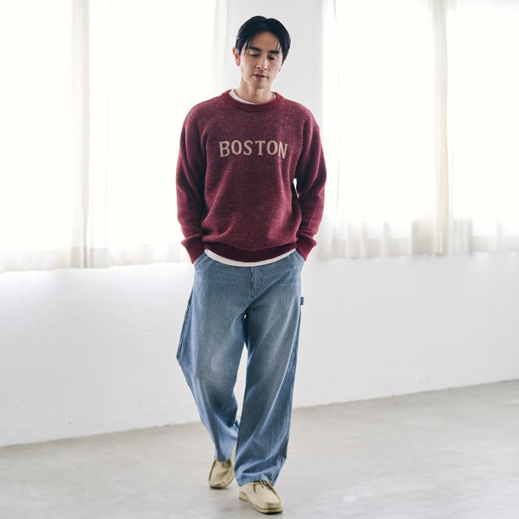 ショートフェザーニットロゴプルオーバー | coen【men】 | 詳細画像17 