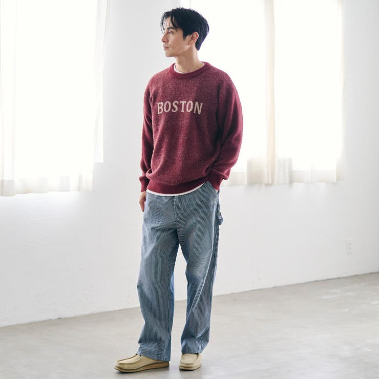 ショートフェザーニットロゴプルオーバー | coen【men】 | 詳細画像18 