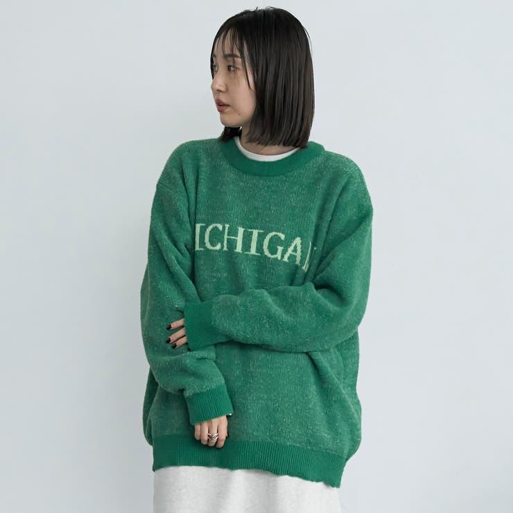 ショートフェザーニットロゴプルオーバー | coen【men】 | 詳細画像20 