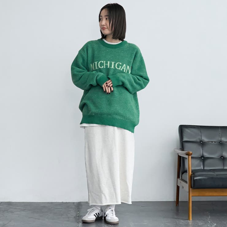 ショートフェザーニットロゴプルオーバー | coen【men】 | 詳細画像24 