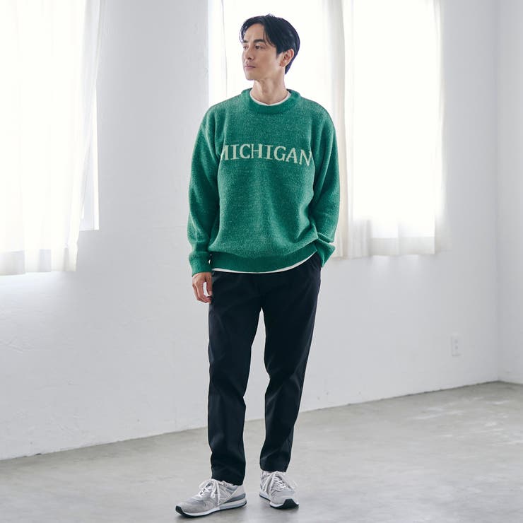 ショートフェザーニットロゴプルオーバー | coen【men】 | 詳細画像29 