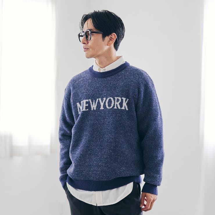 ショートフェザーニットロゴプルオーバー | coen【men】 | 詳細画像32 