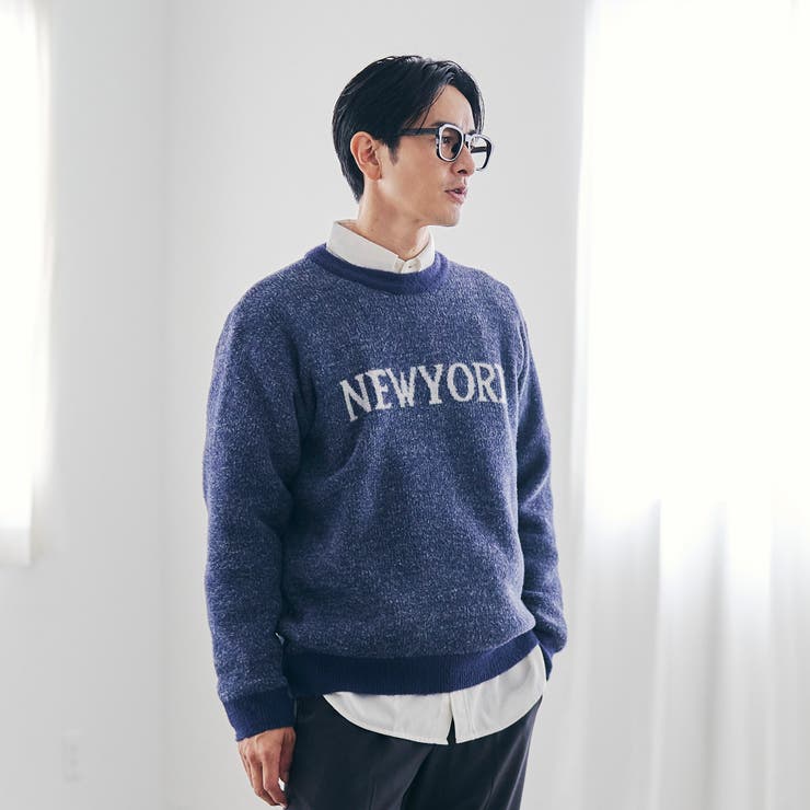 ショートフェザーニットロゴプルオーバー | coen【men】 | 詳細画像33 