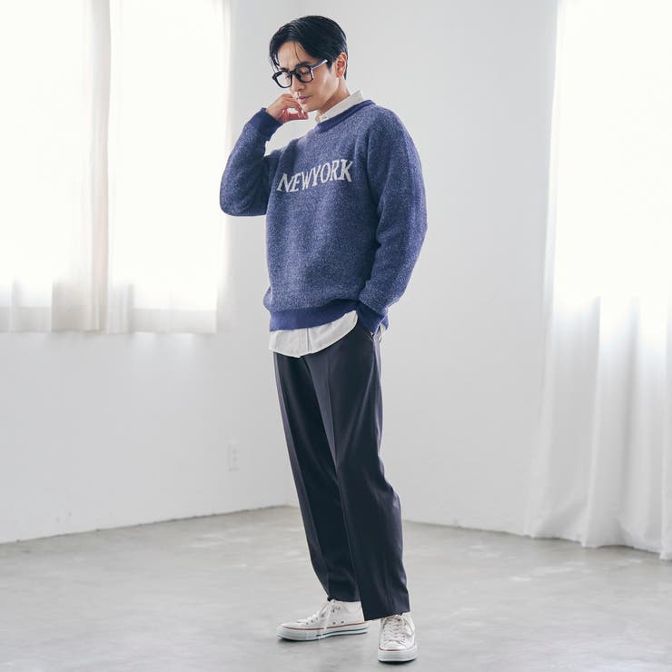 ショートフェザーニットロゴプルオーバー | coen【men】 | 詳細画像37 