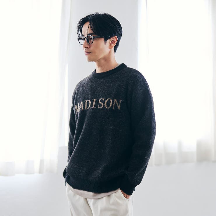 ショートフェザーニットロゴプルオーバー | coen【men】 | 詳細画像7 