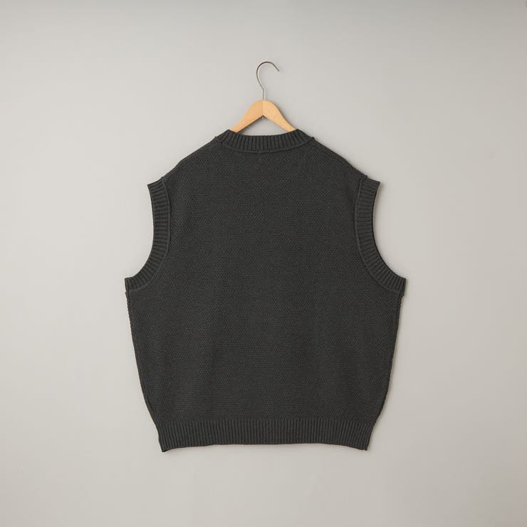 コットンライク ニットベスト | coen【men】 | 詳細画像2 