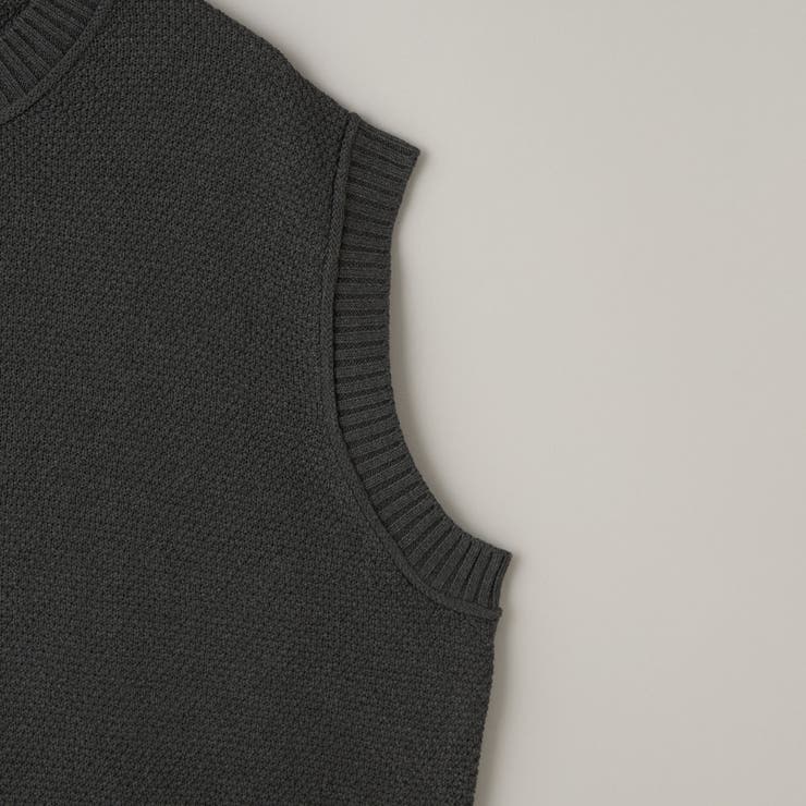 コットンライク ニットベスト | coen【men】 | 詳細画像4 