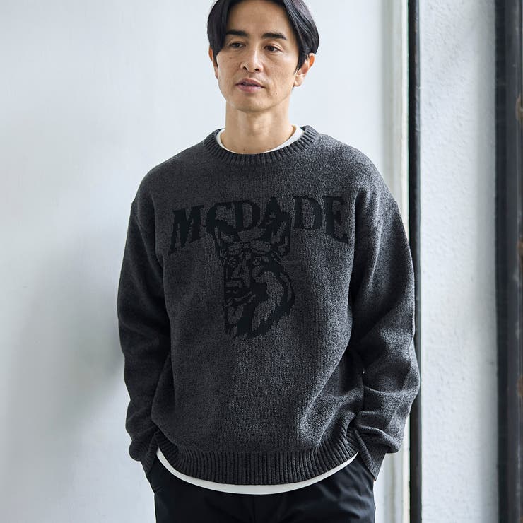 DK.GRAY | モールドッグジャガードニット【Youtube紹介アイテム】 | coen【men】