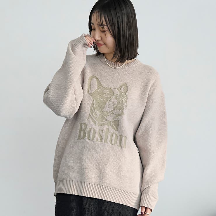 NATURAL | モールドッグジャガードニット【Youtube紹介アイテム】 | coen【men】