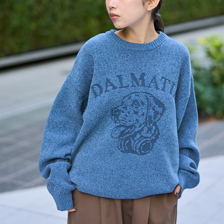 ROYAL | モールドッグジャガードニット【Youtube紹介アイテム】 | coen【men】