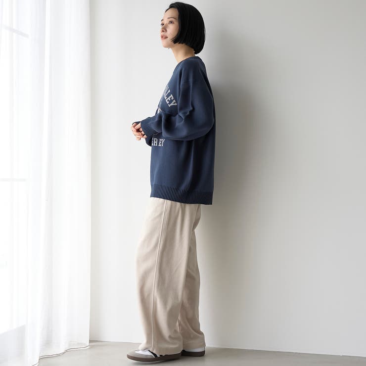 ドッグジャガードスウェットライクニット【NAVY】 | coen【men】 | 詳細画像3 