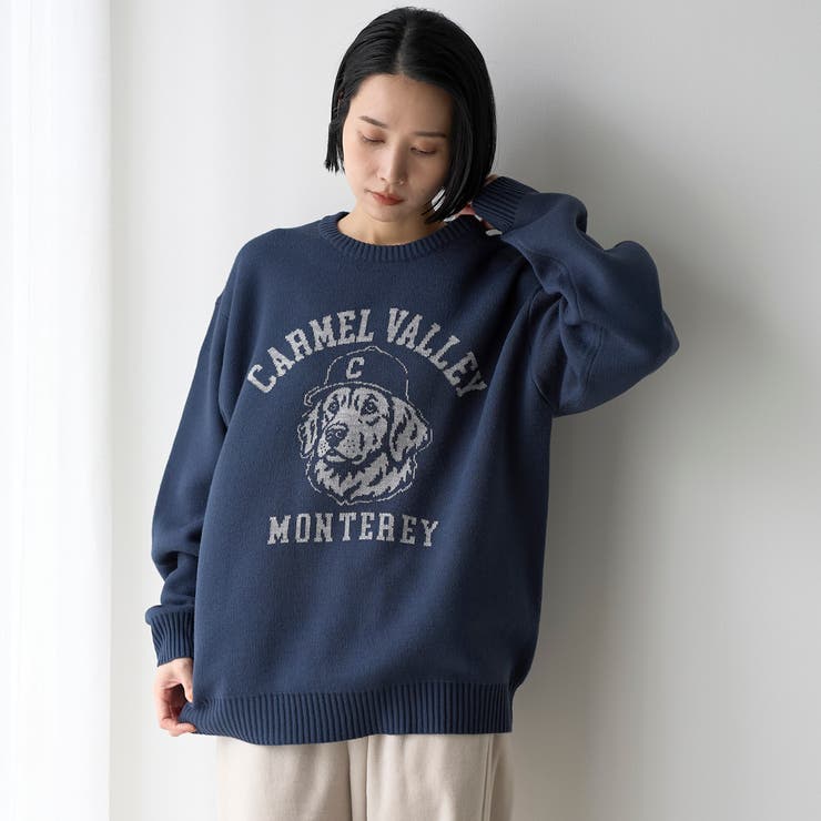 ドッグジャガードスウェットライクニット【NAVY】 | coen【men】 | 詳細画像5 