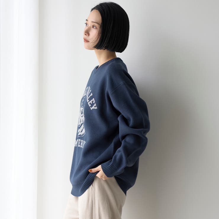 ドッグジャガードスウェットライクニット【NAVY】 | coen【men】 | 詳細画像6 