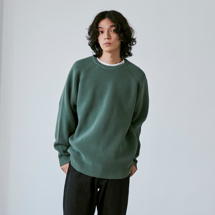 ポリウーリークルーネックルーズニット | coen【men】 | 詳細画像10 