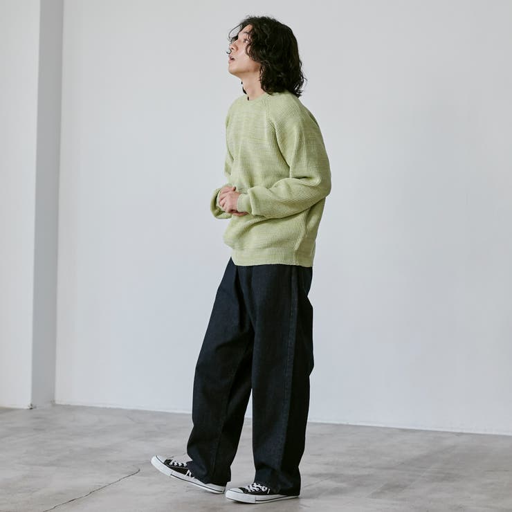 ポリウーリークルーネックルーズニット | coen【men】 | 詳細画像12 