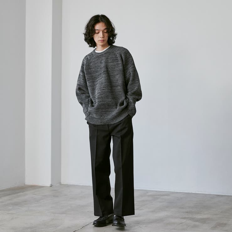 ポリウーリークルーネックルーズニット | coen【men】 | 詳細画像16 