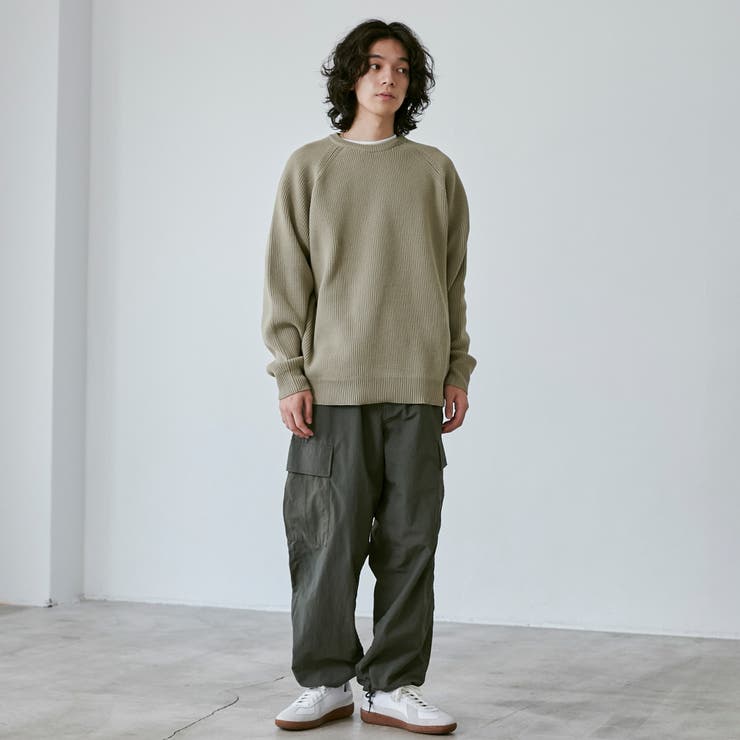 ポリウーリークルーネックルーズニット | coen【men】 | 詳細画像17 