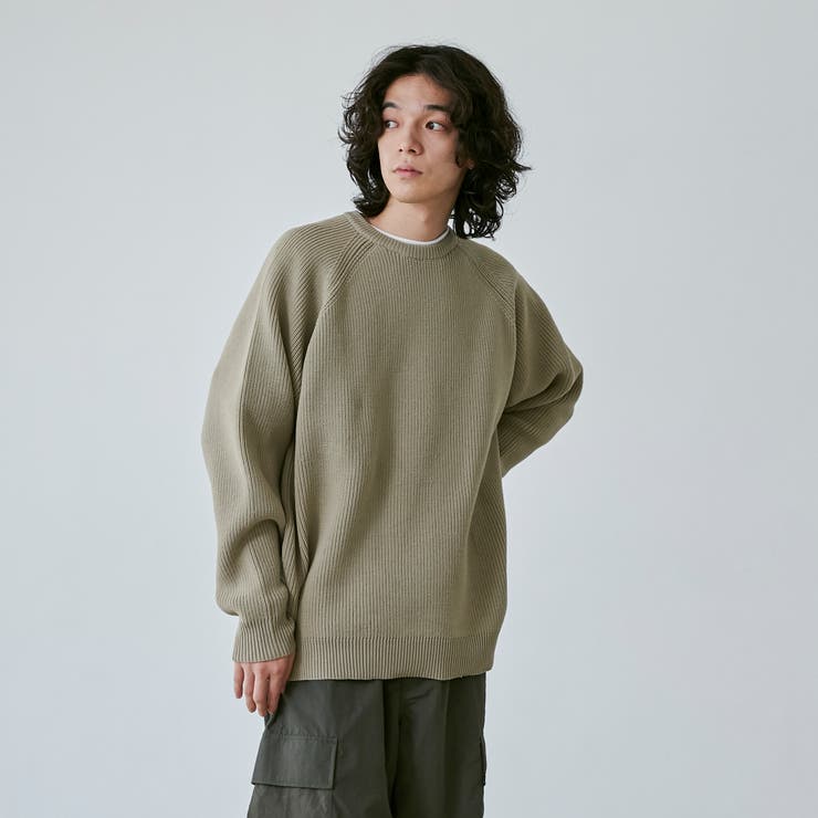 ポリウーリークルーネックルーズニット | coen【men】 | 詳細画像18 