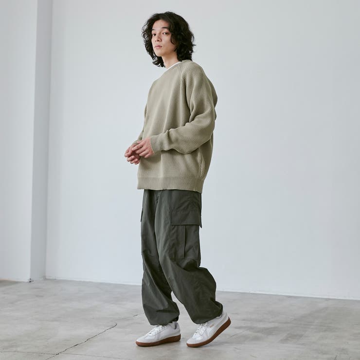 ポリウーリークルーネックルーズニット | coen【men】 | 詳細画像19 