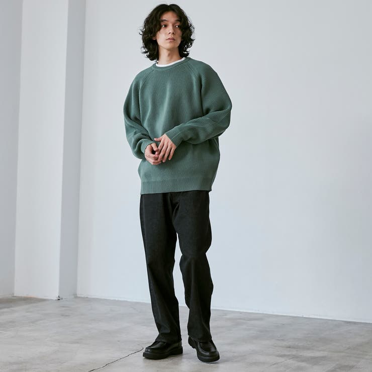 ポリウーリークルーネックルーズニット | coen【men】 | 詳細画像22 