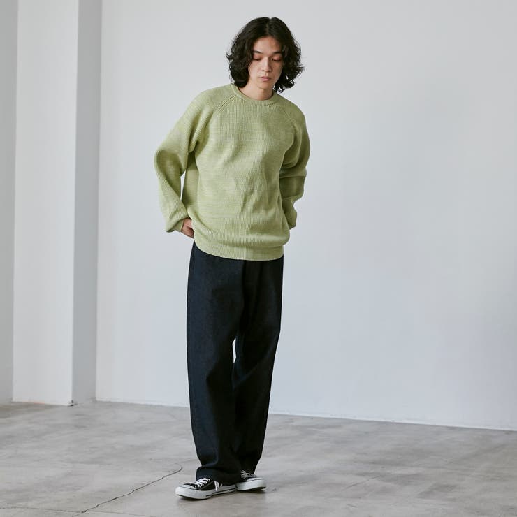 ポリウーリークルーネックルーズニット | coen【men】 | 詳細画像23 