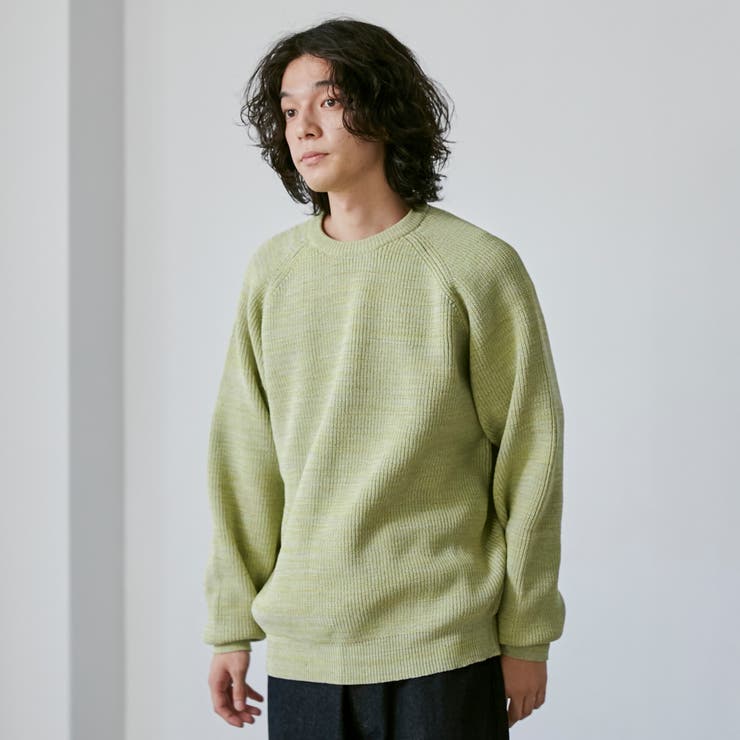 ポリウーリークルーネックルーズニット | coen【men】 | 詳細画像24 