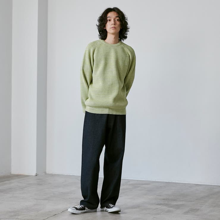 ポリウーリークルーネックルーズニット | coen【men】 | 詳細画像25 