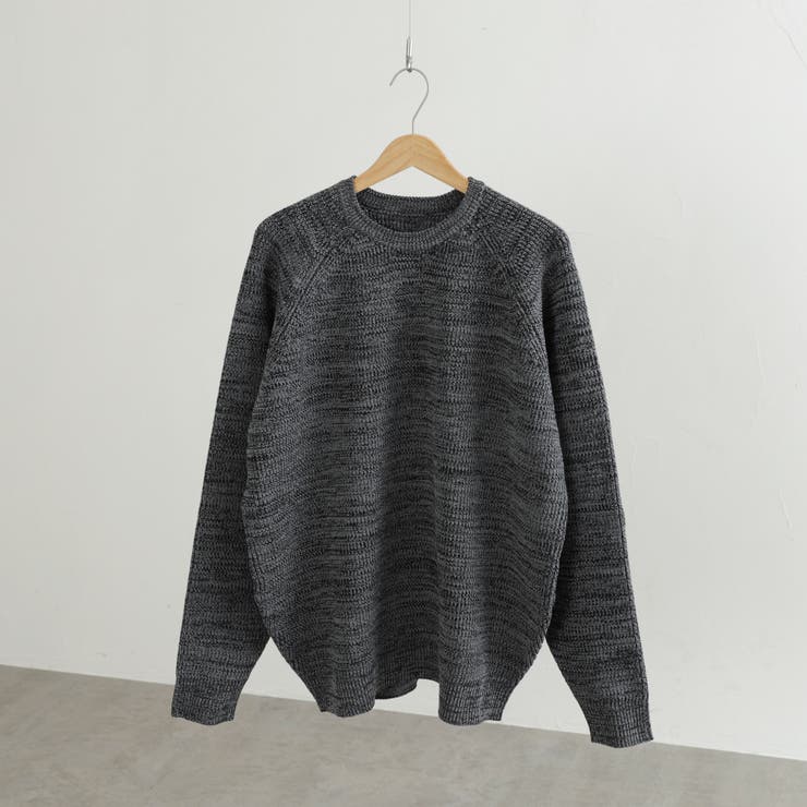 ポリウーリークルーネックルーズニット | coen【men】 | 詳細画像32 