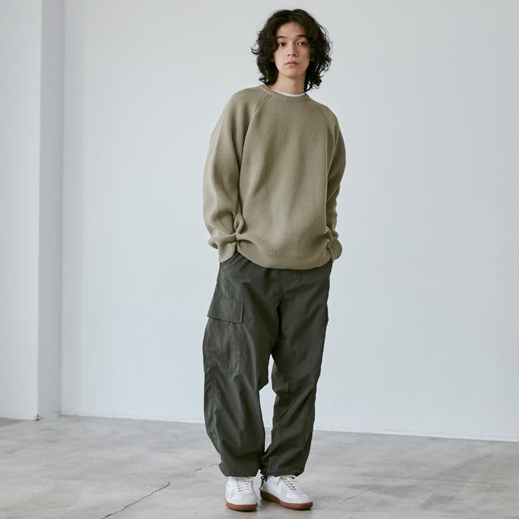 ポリウーリークルーネックルーズニット | coen【men】 | 詳細画像6 