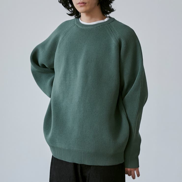 OLIVE | ポリウーリークルーネックルーズニット | coen【men】