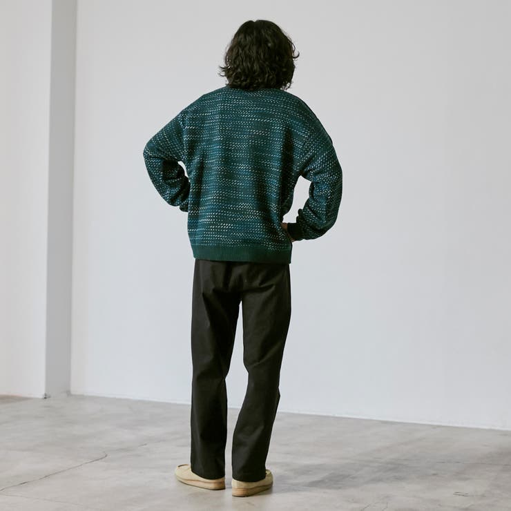 バーズアイクルーネックルーズニット | coen【men】 | 詳細画像20 