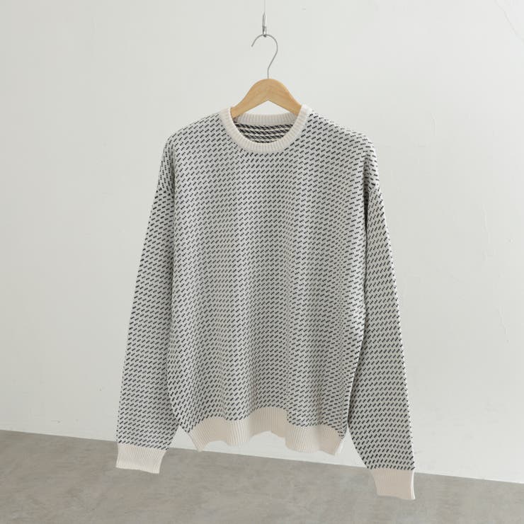 バーズアイクルーネックルーズニット | coen【men】 | 詳細画像24 