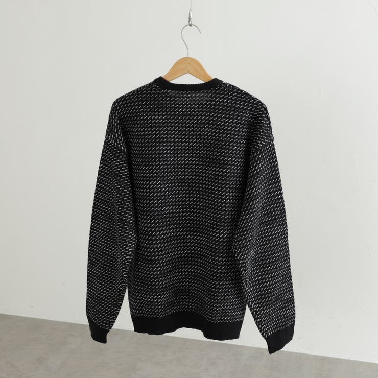 バーズアイクルーネックルーズニット | coen【men】 | 詳細画像27 