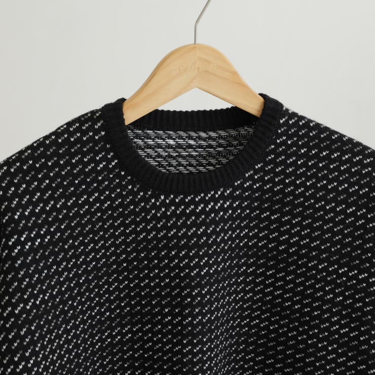 バーズアイクルーネックルーズニット | coen【men】 | 詳細画像28 