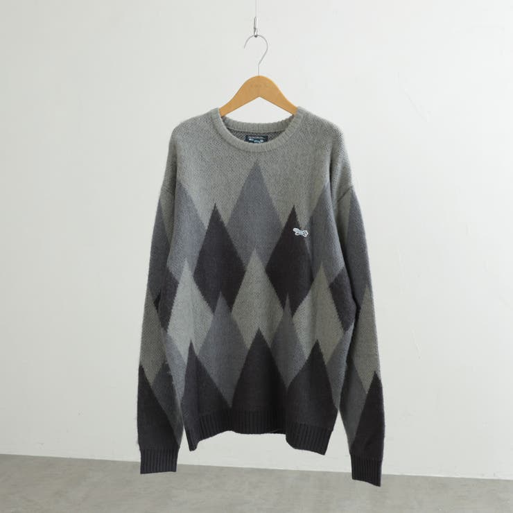 PENNEYS（ぺニーズ）別注ビッグシルエットジャガード柄シャギーニット チェッ… | coen【men】 | 詳細画像36 