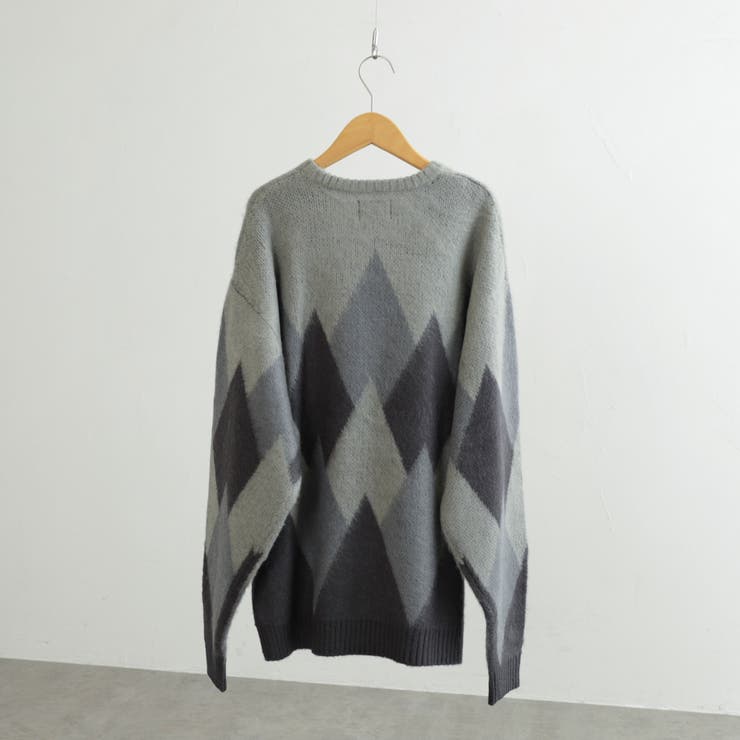 PENNEYS（ぺニーズ）別注ビッグシルエットジャガード柄シャギーニット チェッ… | coen【men】 | 詳細画像37 