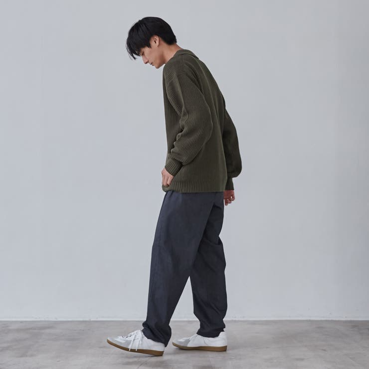 ルーズシルエットアゼ編みスキッパーニット(WEB限定カラー ルーズシルエットアゼ編みスキッパーニット(WEB限定カラー