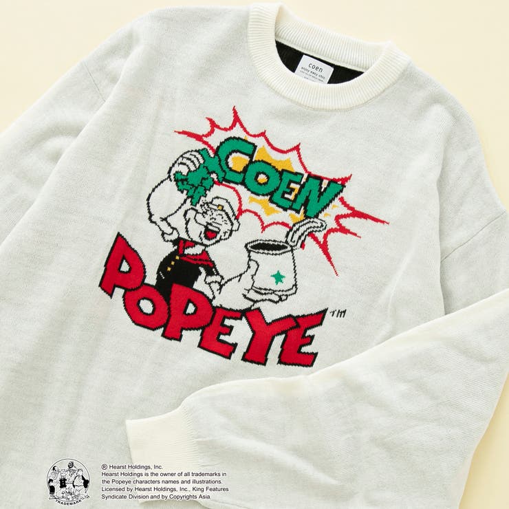 POPEYE（TM）×coenコラボ  ジャガードニットプルオーバー[品番：COEW0005032]｜coen【men】（コーエン）のメンズファッション通販｜SHOPLIST（ショップリスト）