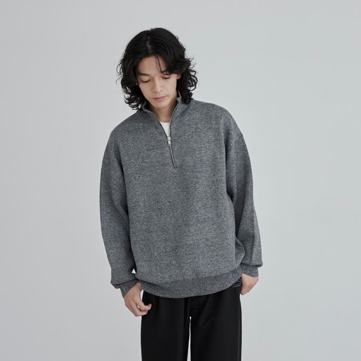 メランジハーフジップニット | coen【men】 | 詳細画像10