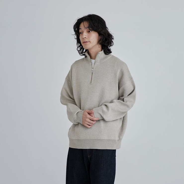 メランジハーフジップニット | coen【men】 | 詳細画像6