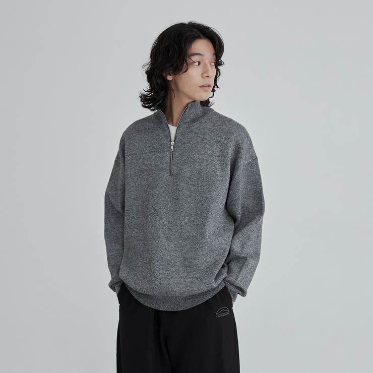 メランジハーフジップニット | coen【men】 | 詳細画像8