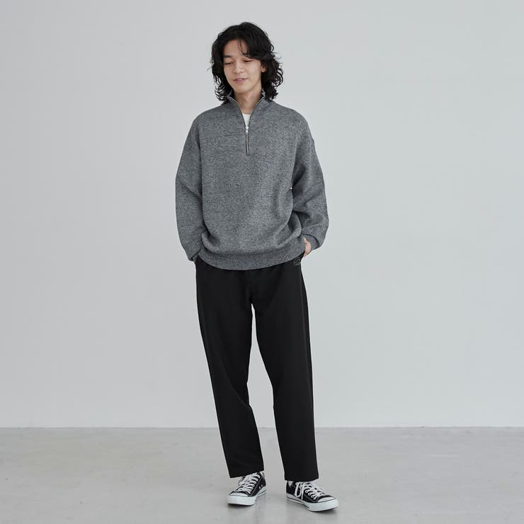 メランジハーフジップニット | coen【men】 | 詳細画像9