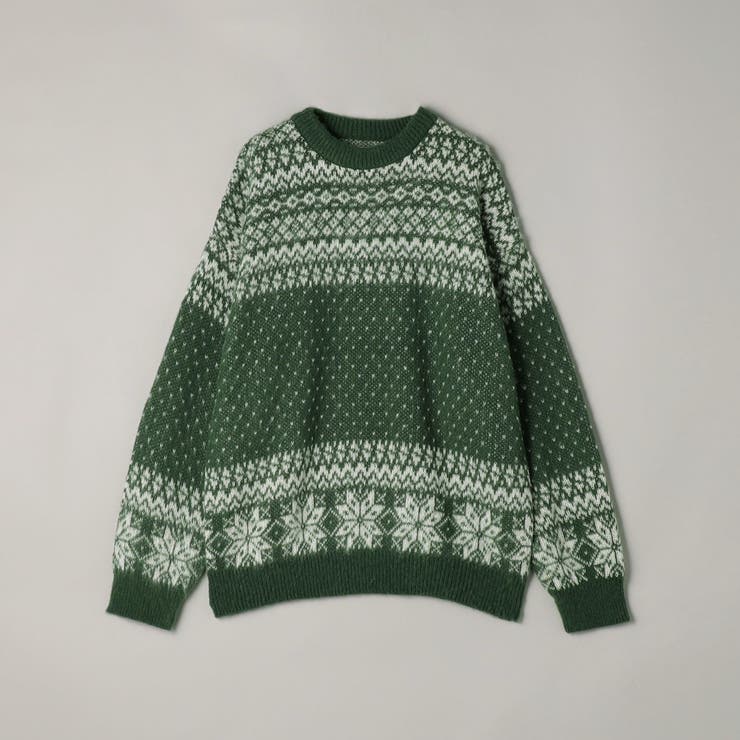 洗える】フェアアイルクルーネックニット[品番：COEW0006689]｜coen